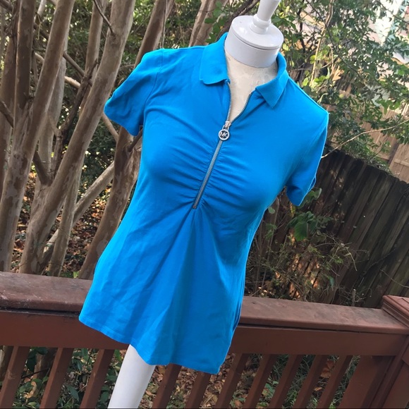 Michael Kors Pullover Top w/Front Half-Zip - Picture 7 of 8